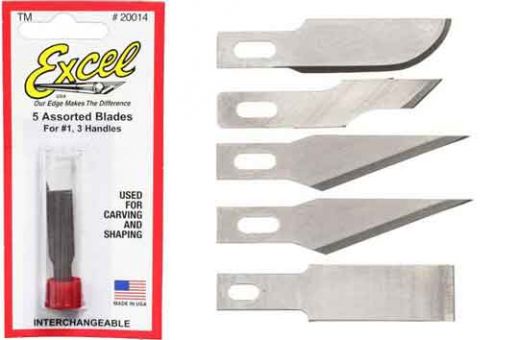 Assorted Light Duty Blades (5)