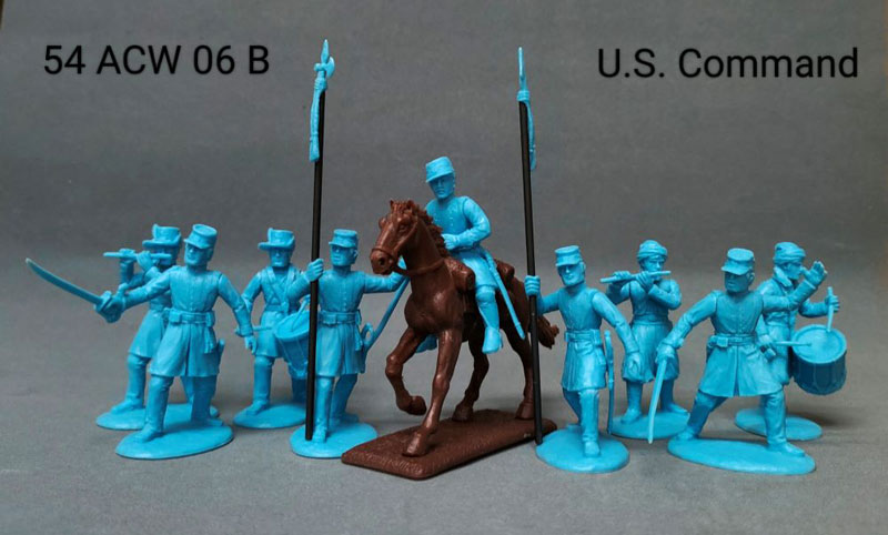 American Civil War Union Command - Blue Plastic