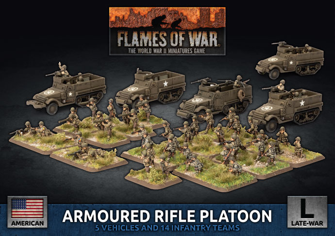 WWII US Armoured Rifle Platoon (Plastic)