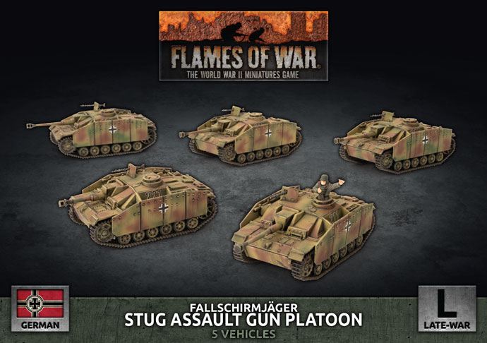 Fallschirmjäger StuG Assault Gun Platoon (Plastic) 