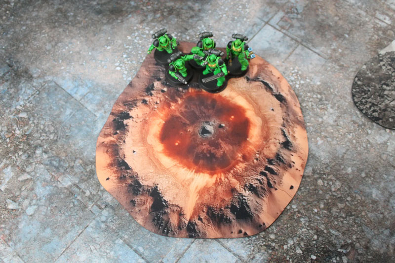 Double Sided Neoprene Terrain  - Crater and Trees - ONLY 2 AVAILABLE AT THIS PRICE