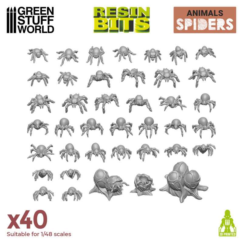 3D Printed Set - Small Spiders