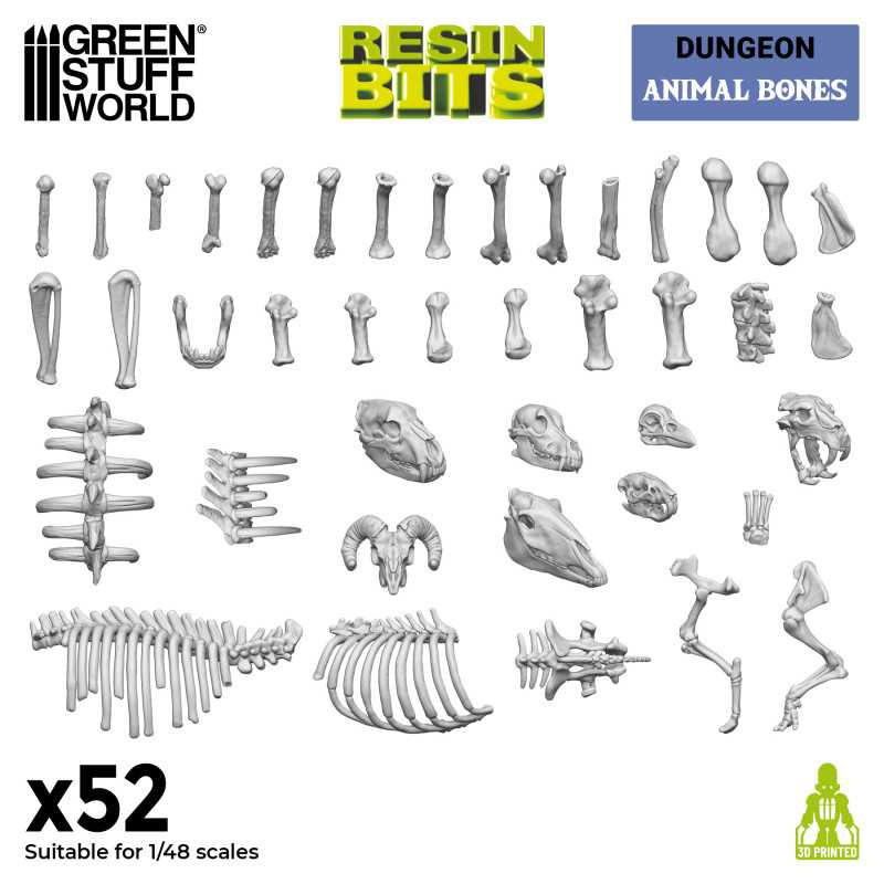 3D Printed Set - Animal Bones