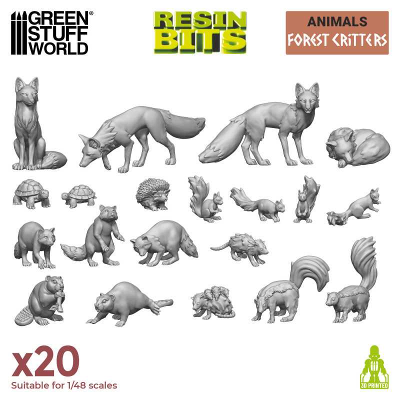 3D Printed Set - Forest Animals