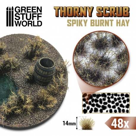 Green Stuff World Thorny Scrubs - Burnt Hay