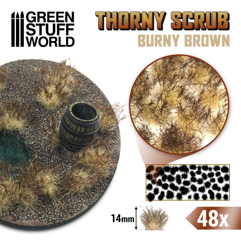 Green Stuff World Thorny Scrubs - Burny Brown