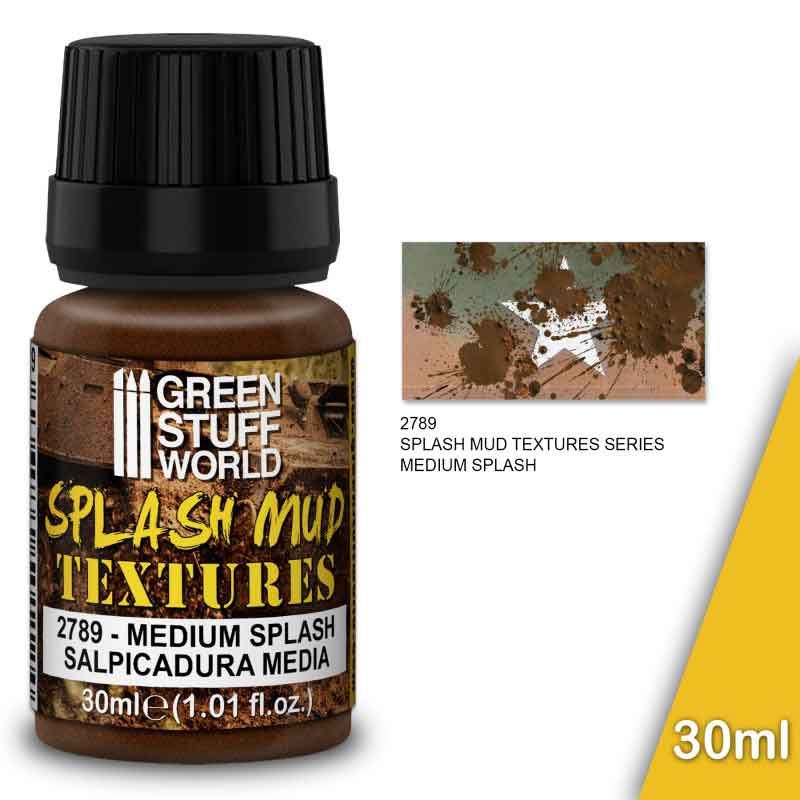 Splash Mud Textures - Medium Brown 30ml