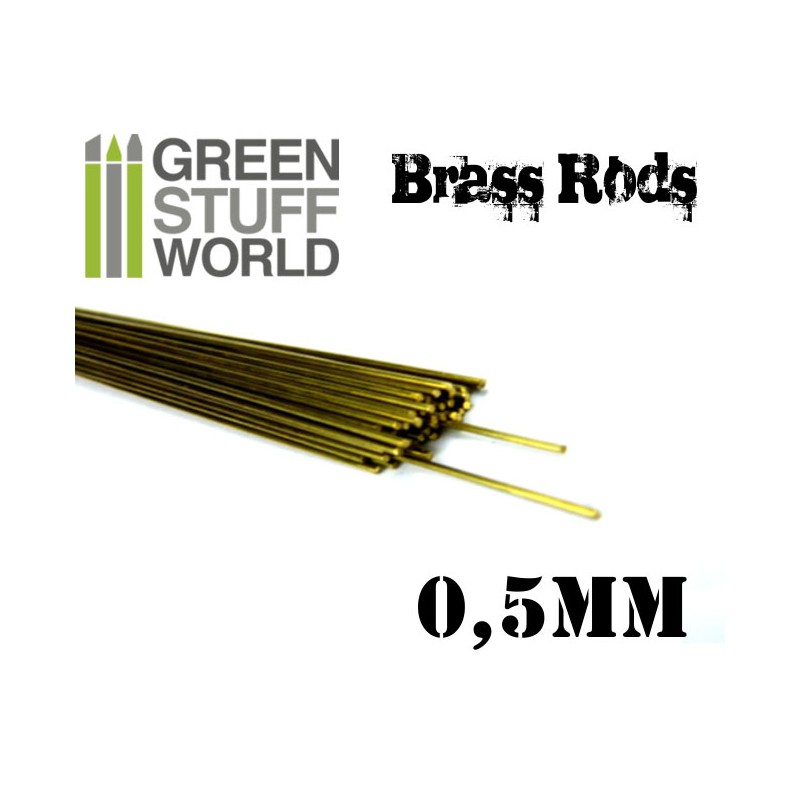 Pinning Brass Rods 0.5mm (5 pcs)