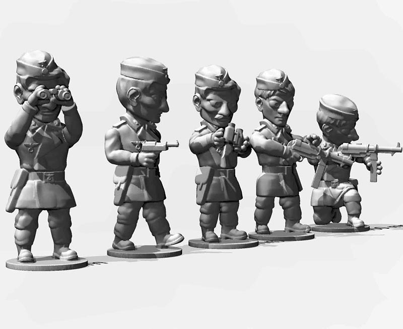 ToonKrieg German Dismounted Tank Crew