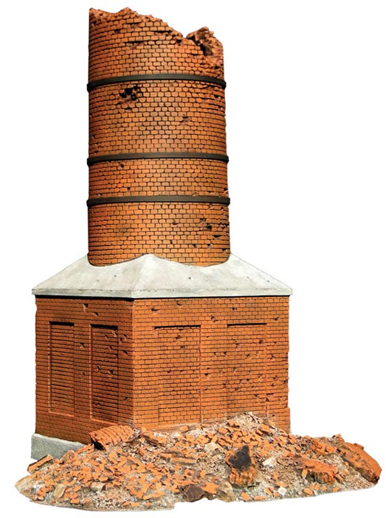 Damaged Smokestack