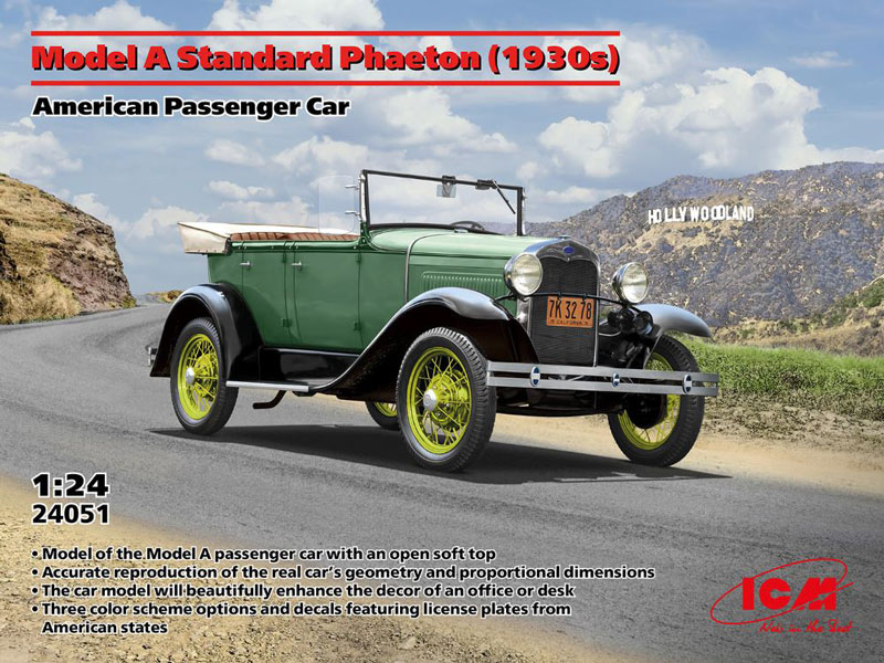 ICM American Model A Standard Phaeton 1930s Passenger Car