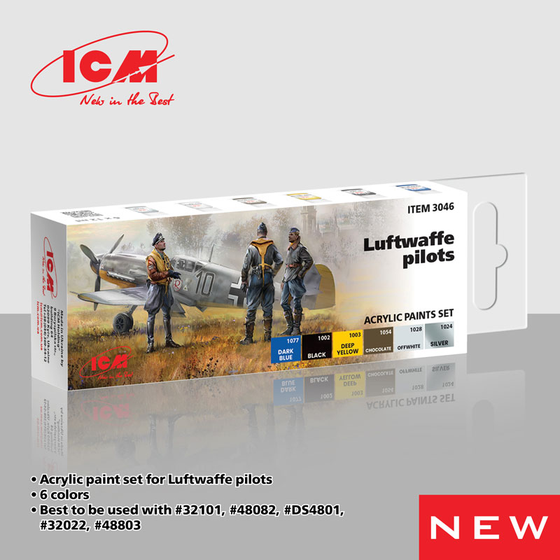 ICM Luftwaffe Pilots Acrylic Paint Set