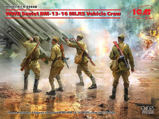 WWII Soviet BM-13-16 MLRS Vehicle Crew