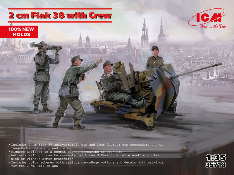 ICM Flak 38 with Crew