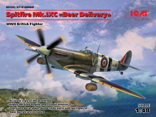 WWII British Spitfire Mk IXC Beer Delivery Fighter