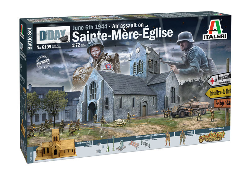 Diorama Set: Battle of Normandy Sainte-Mère-Eglise 6 June 1944