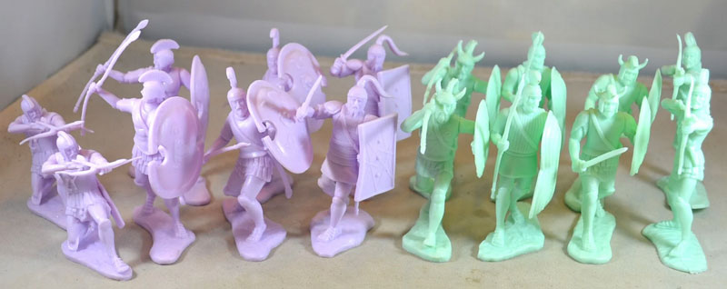 LOD 10th Anniversary The War at Troy - Greeks Vs Trojans Set 1 Pastel Green and Purple