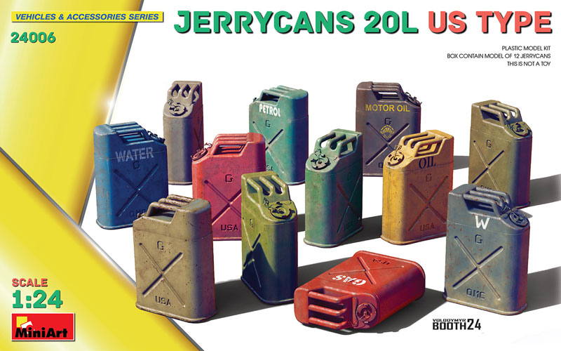 Miniart Jerrycans 20L US Type