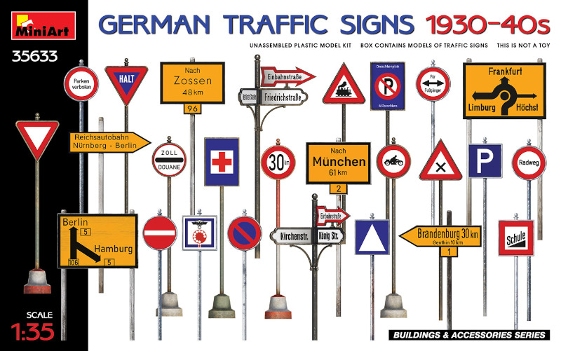 German Traffic Signs 1930-40s