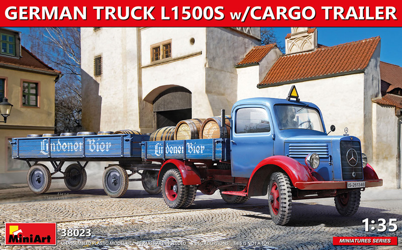 German Truck L1500S with Cargo Trailer ONLY 1 AVAILABLE AT THIS PRICE