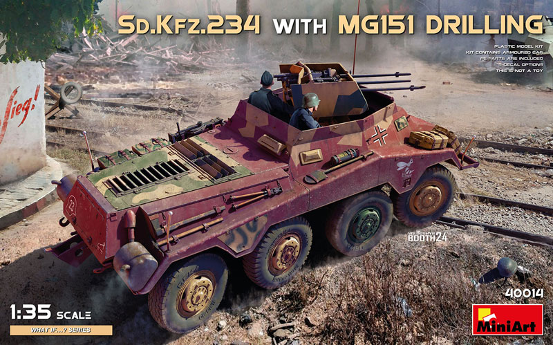 Miniart Sd.Kfz.234 w/Mg151 Drilling