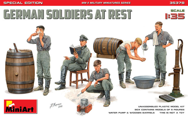 German Soldiers at Rest. Special Edition