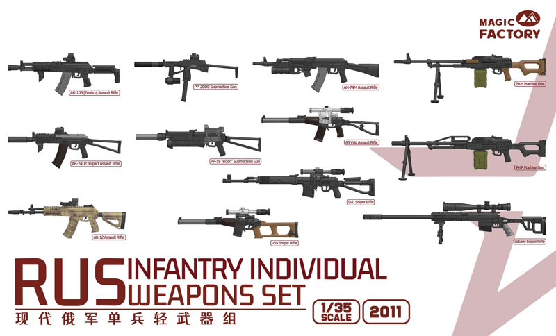 Magic Factory Russian Infantry Individual Weapons Set