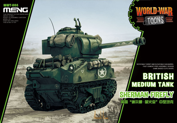 British Sherman Firefly - World War Toon - Meng Model Kids Caricature Series