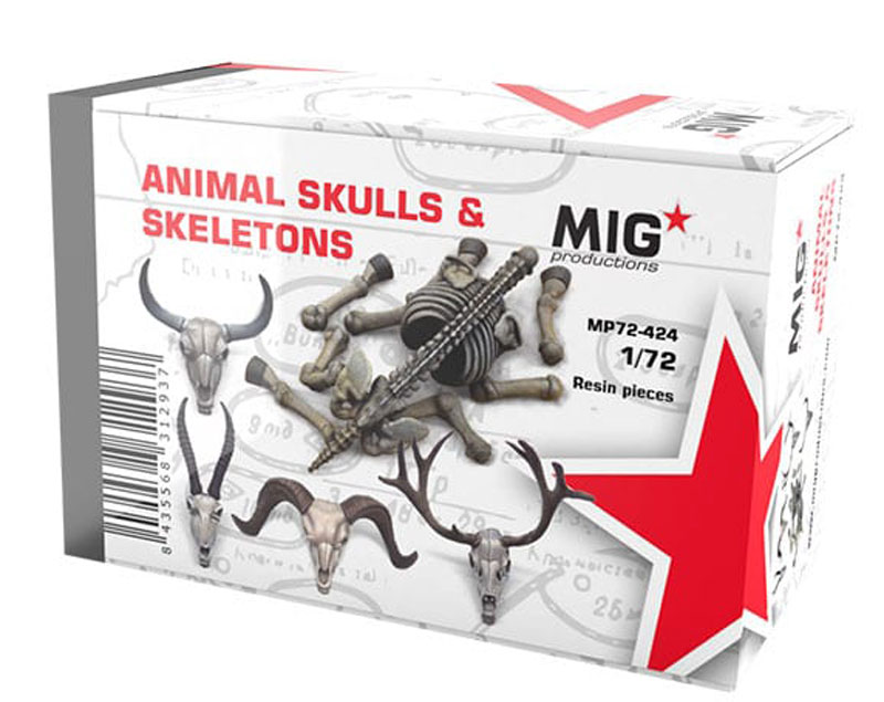 Animal Skulls and Skeletons 1/72