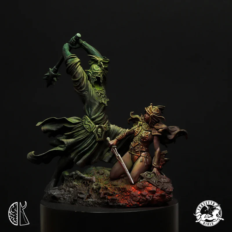 Monument Miniatures - Eowyn vs. the Nazgul Lord