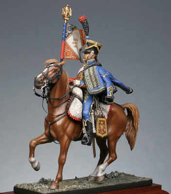 Standard bearer of 9e regt. hussar 1809