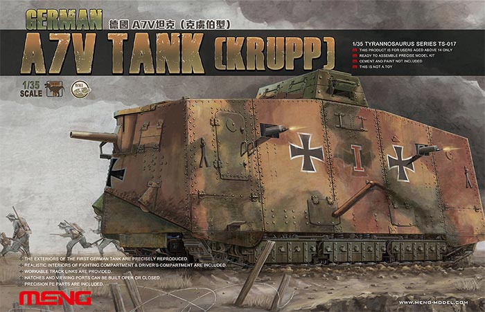 WWI German Krupp A7V Tank