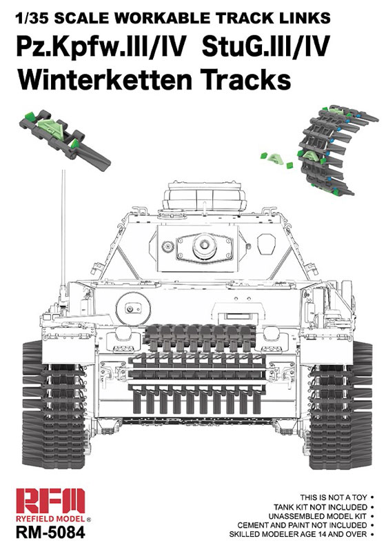 Pz.Kpfw.lll/IV StuG.Ill/IV Winterketten Workable Tracks