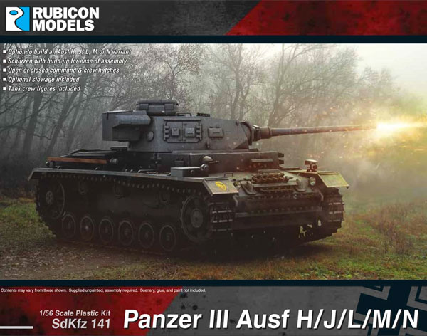 WWII German Panzer III Ausf H/J/L/M/N