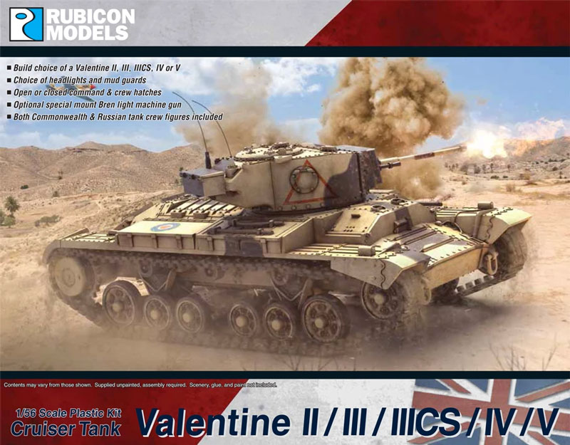 WWII British Valentine II/III/IIIcs/IV/V