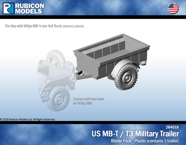 WWII US Jeep MB-T/T3 Military Trailer