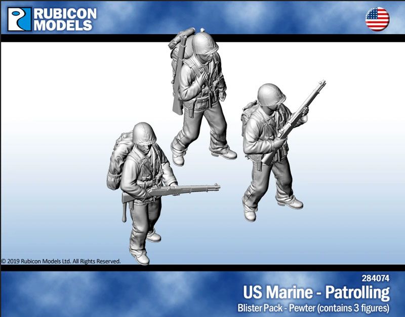 US Marines Patrolling- Pewter