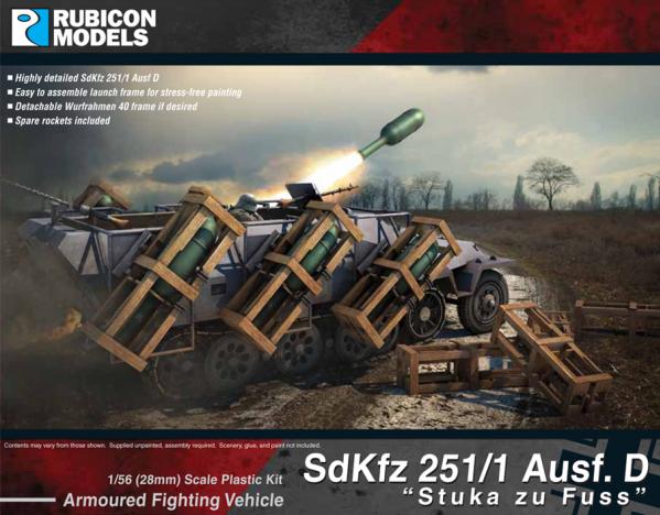 WWII SdKfz 251/1 Ausf D Stuka zu Fuss