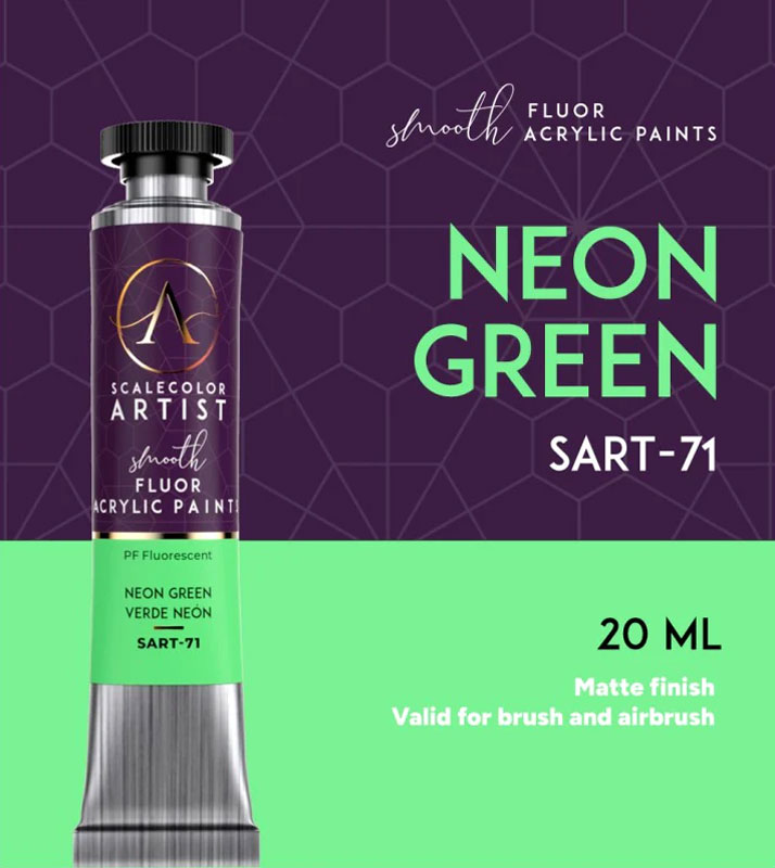 Scale Color Artist Flour: Neon Green