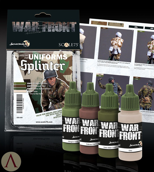 Scale Color Warfront Paint Sets: German Splinter Camo