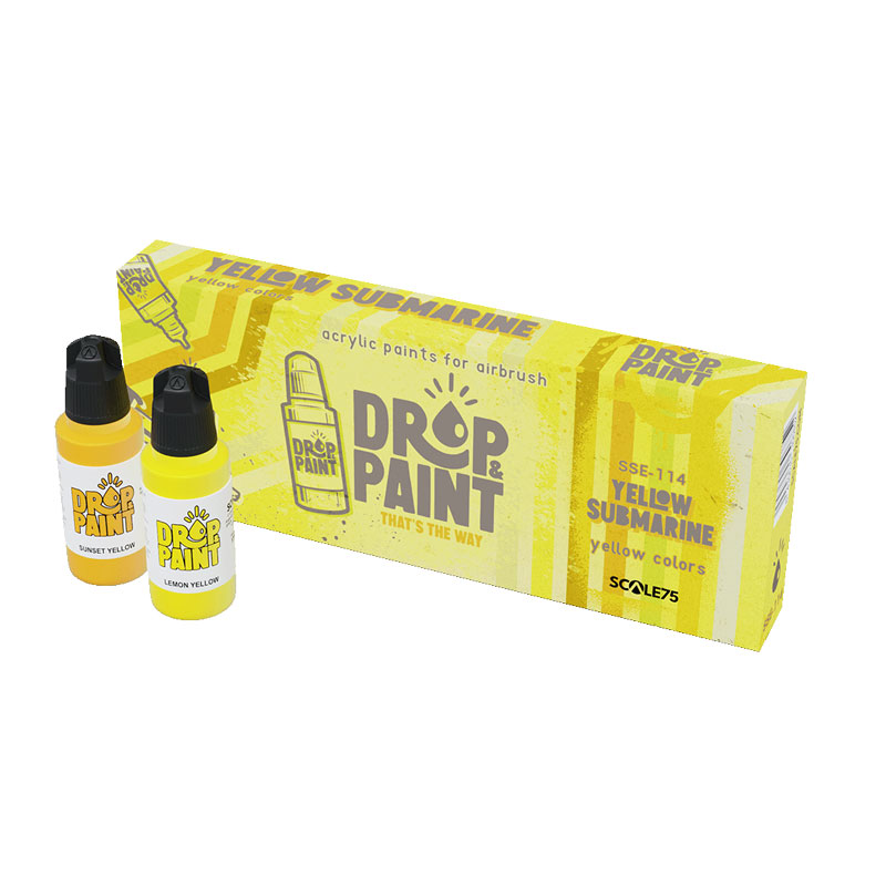 Scale75 Drop & Paint - Yellow Submarine Paint Set - ONLY 1 AVAILABLE AT THIS PRICE