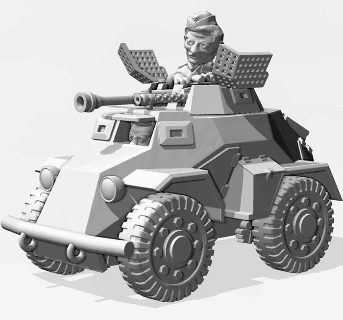 ToonKrieg German Sdkfz 222 Armored Car