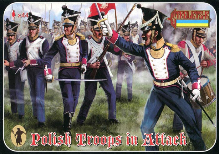 Napoleonic Polish Infantry in Attack