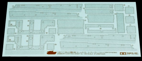 WWII German Sturmtiger Zimmerit Coating Sheet