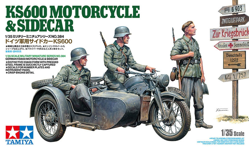 German KS600 Motorcycle w/ Sidecar