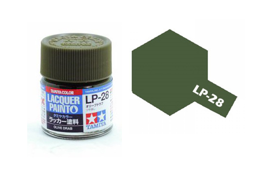 Tamiya - Olive Drab Mini Lacquer - 82128