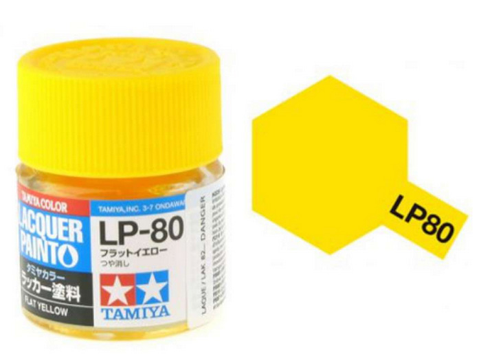 Tamiya - Flat Yellow Mini Lacquer Finish