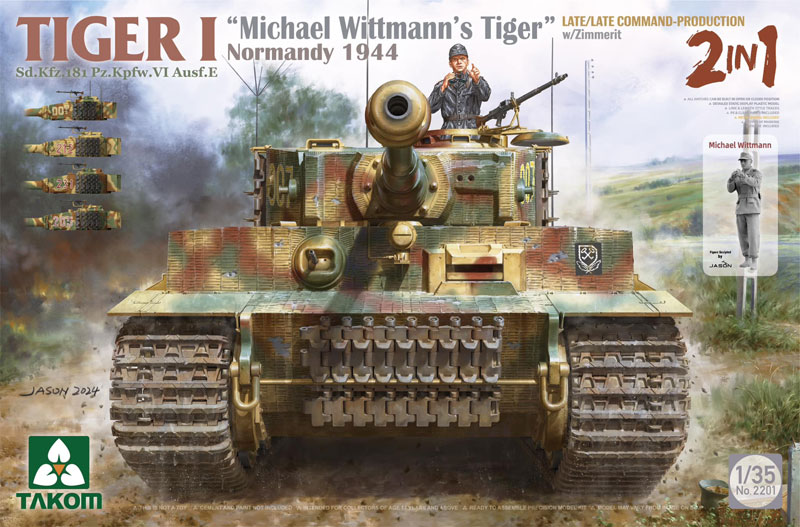 Tiger I Late Production SdKfz 181 PzKpfw VI Ausf E Tank w/Michael Wittmann Figure