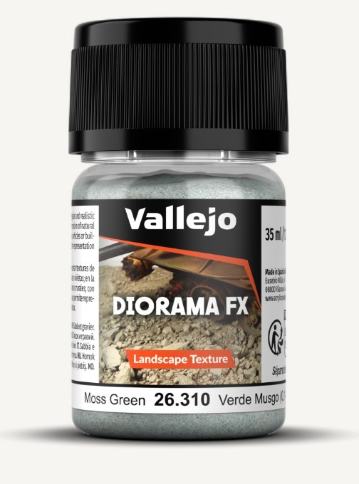 Vallejo Landscape Textures-Moss Green 0.1-1mm 35ml