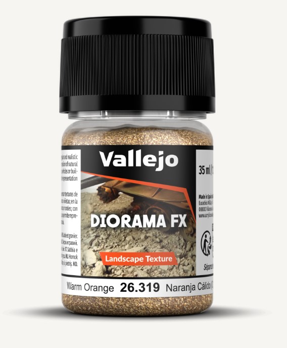 Vallejo Landscape Textures-Warm Orange 0.1-0.6mm 35ml